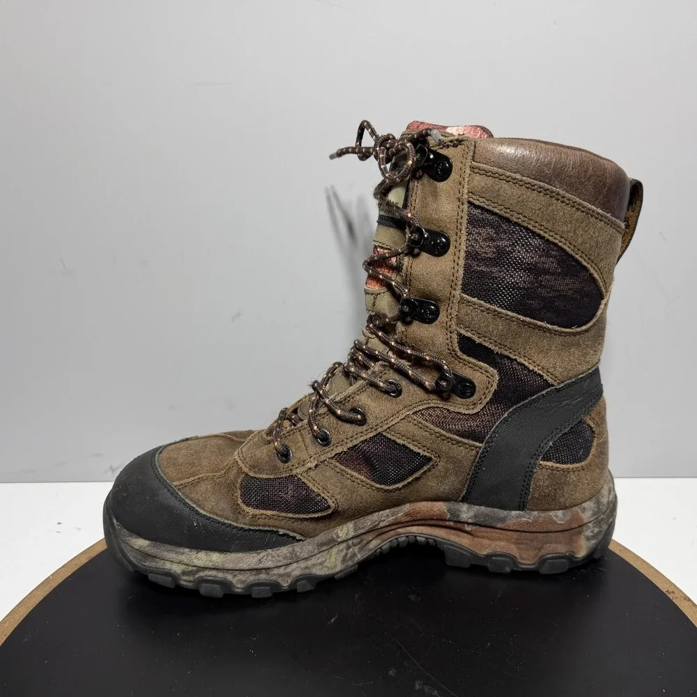 Red Wing Irish Setter Boots Men‎ Size 10.5 Brown Leather Camo Waterproof Hunting